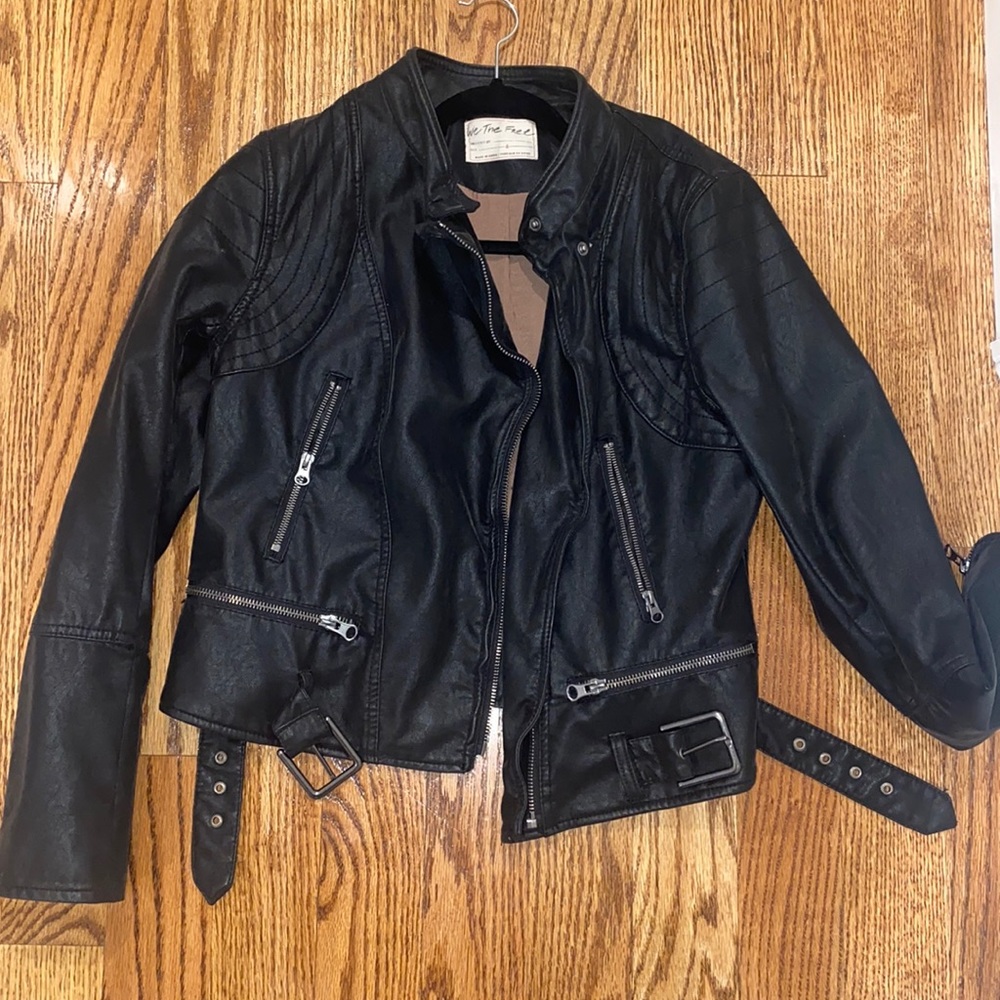 Free People Faux Leather Jacket
